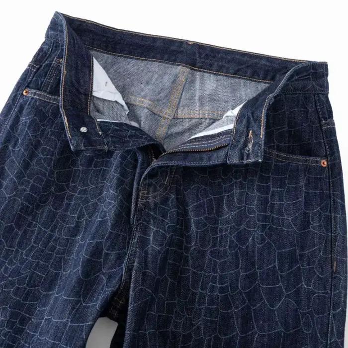 Scalelike jean hommes ample décontracté droit Streetwear mode rétro Denim