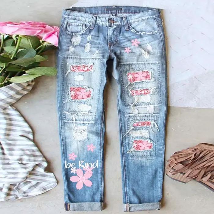 Pantalon en jean pour femme