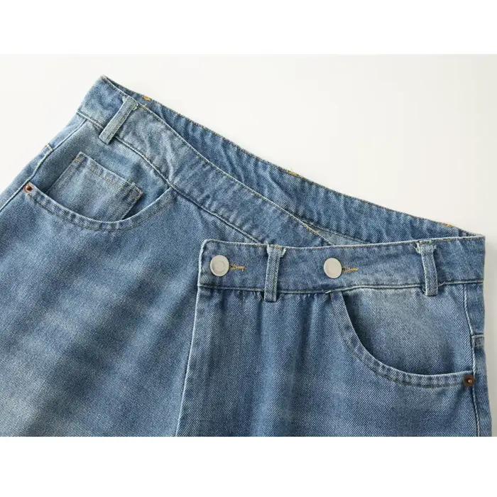 MUJER 2025 jean femme bleu Baggy
