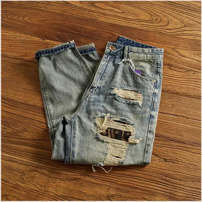 Jean vintage lourd pour hommes
