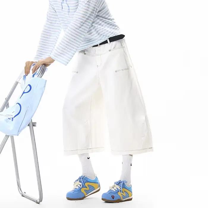 Pantalon en jean blanc pour homme
