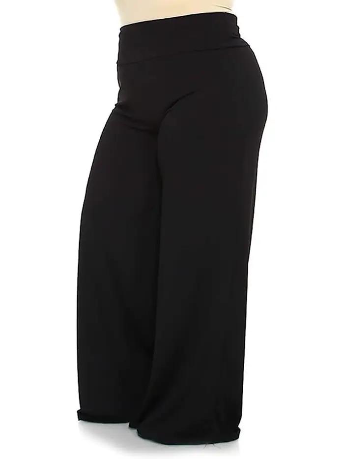 Pantalon décontracté en tissu élastique