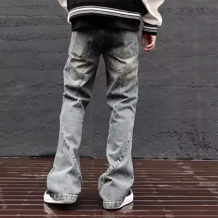 Jean Vintage imprimé Graffiti pour hommes, Hip Hop, mode, Baggy, pantalon en Denim, Harajuku Y2K, Streetwear, nouvelle collection 2025