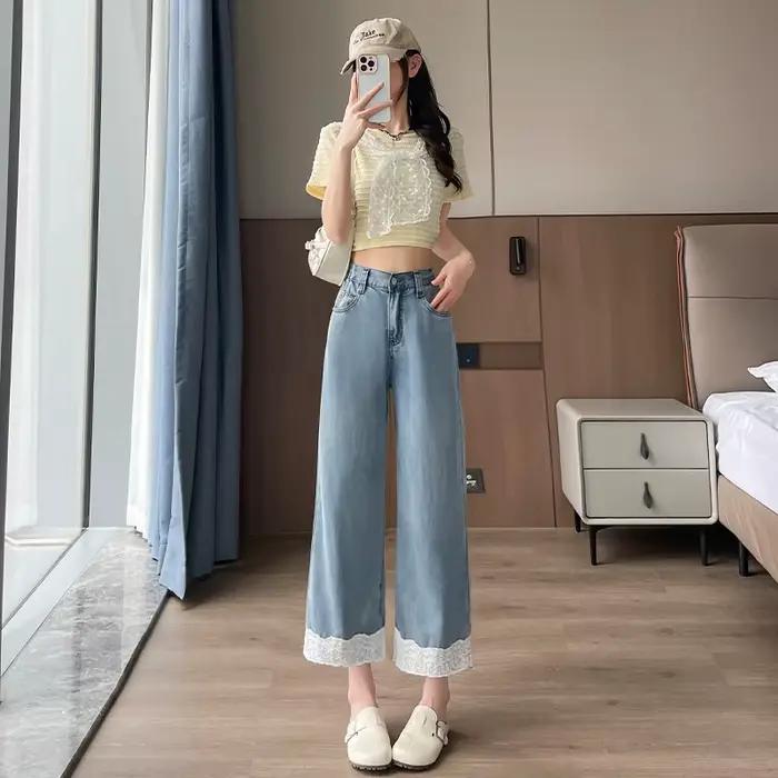 Jean taille haute pour femme