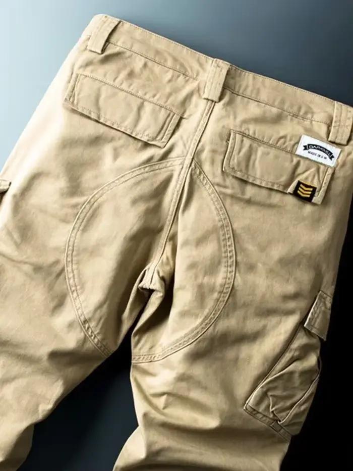 Fjcommisted-Pantalon cargo coréen pour homme