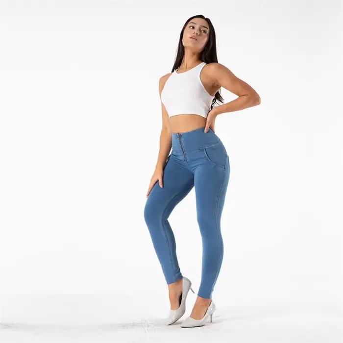 Shascullfites-Jean push-up en denim pour femme et homme