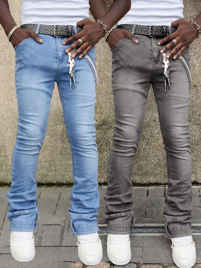 Jeans pour hommes, coupe skinny élastique