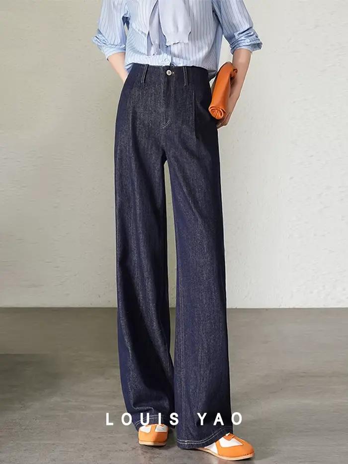 LOUIS YAO 2025 printemps automne hiver trajet jean avec taille libre tête conception longue