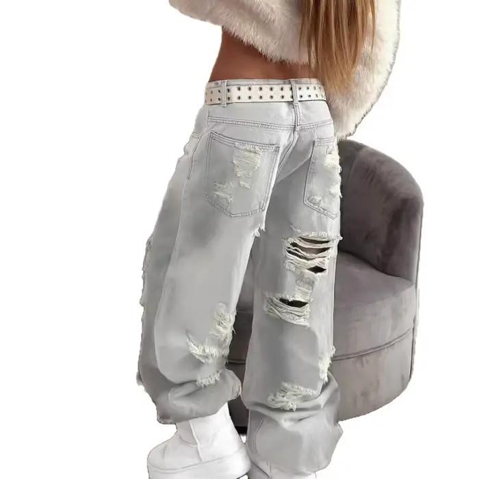 Jeans pour femmes style American High Street