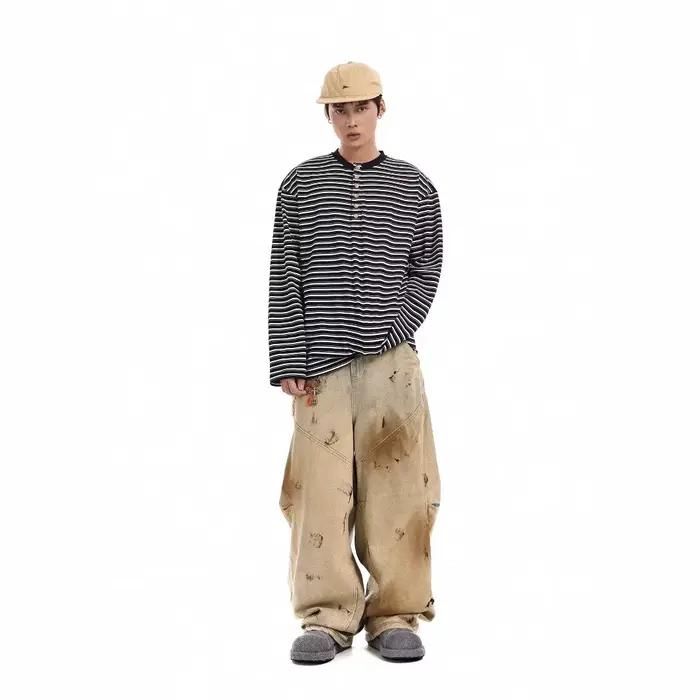 Jean large rétro apocalyptique pour homme