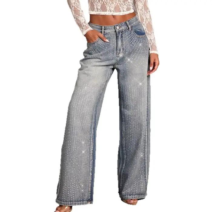 Jean droit en denim pour femme 2026