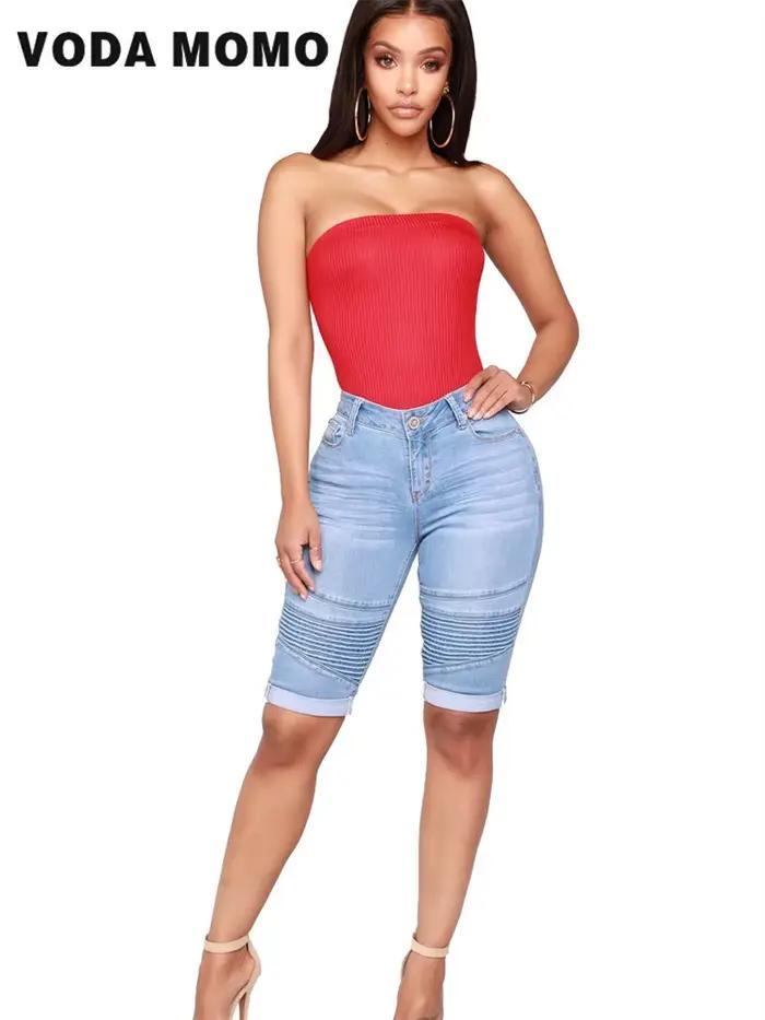 Jean slim pour femmes, taille haute
