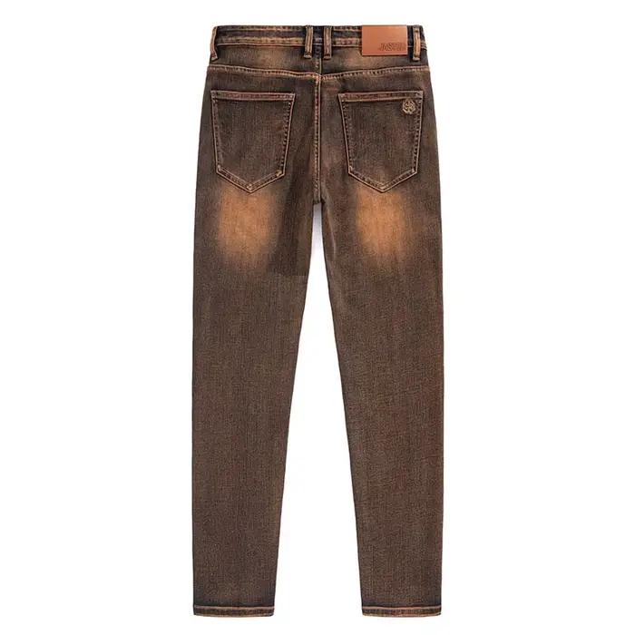 Jean élastique en coton Double cœur pour hommes