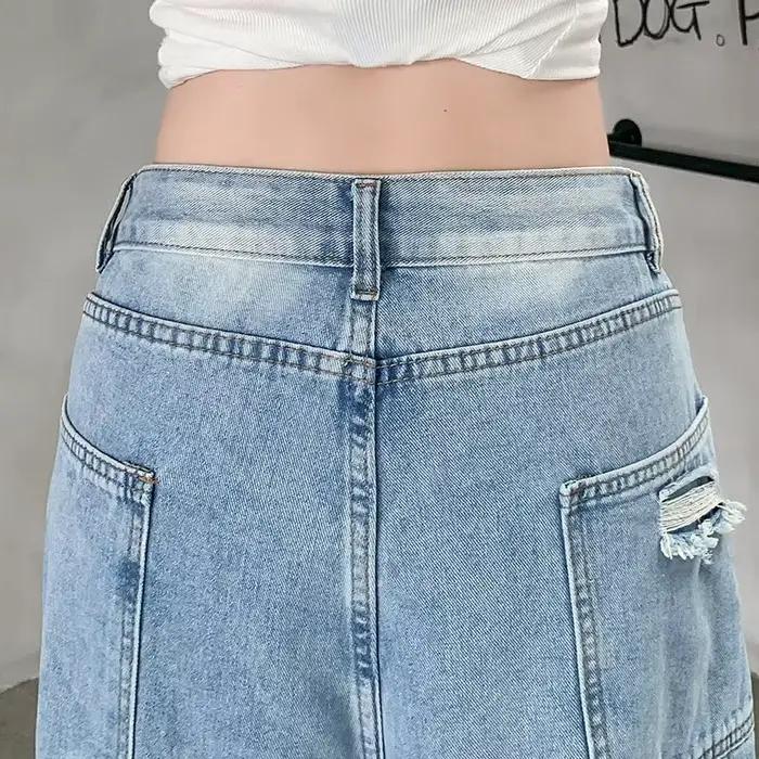 Faux jean Vintage deux pièces longueur mollet