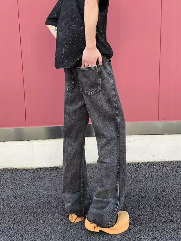 Pantalon Y2K tendance noir et gris