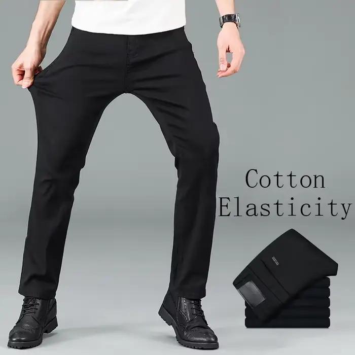 Jean Slim noir pur pour hommes