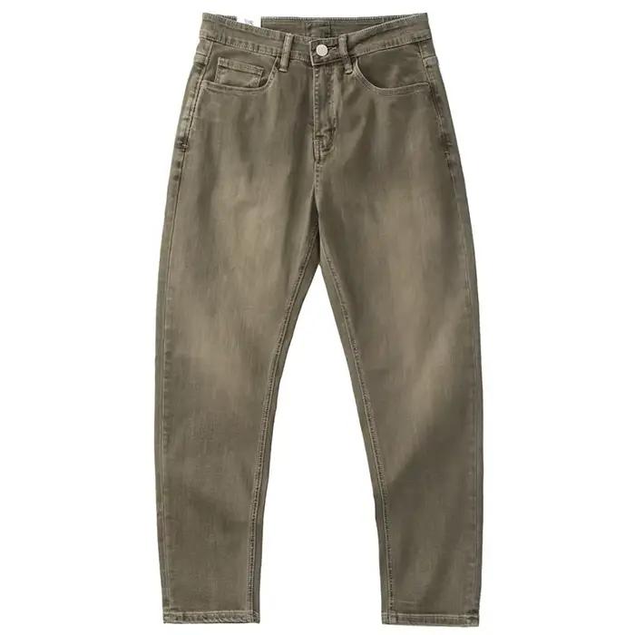 Jean flammé lavés au sable pour hommes