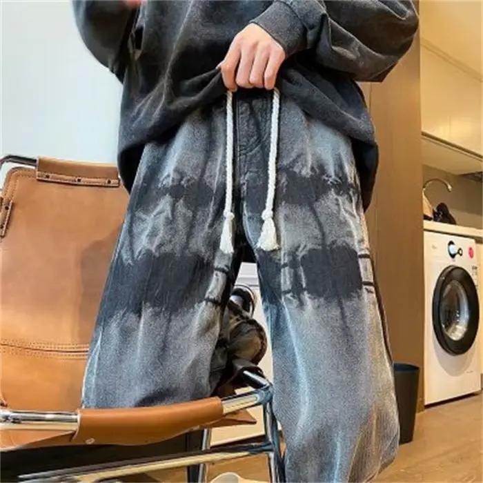 Nouveau jean rétro tie-dye 2026 pour homme