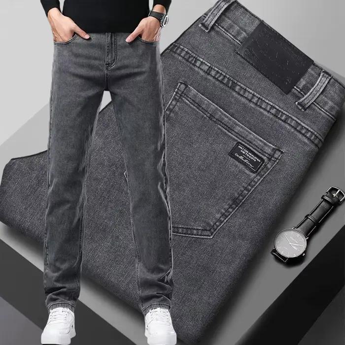 Jean Slim pour hommes, mode coréenne
