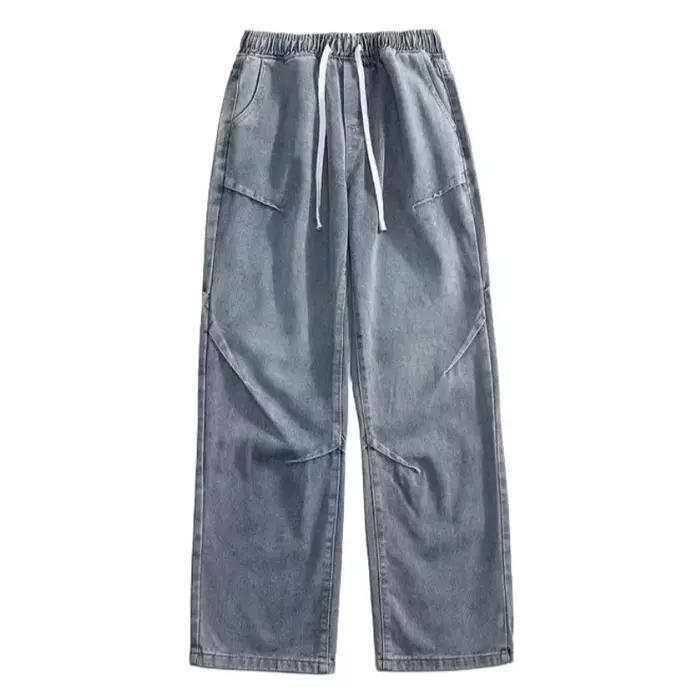 Jeans à cordon de serrage pour hommes