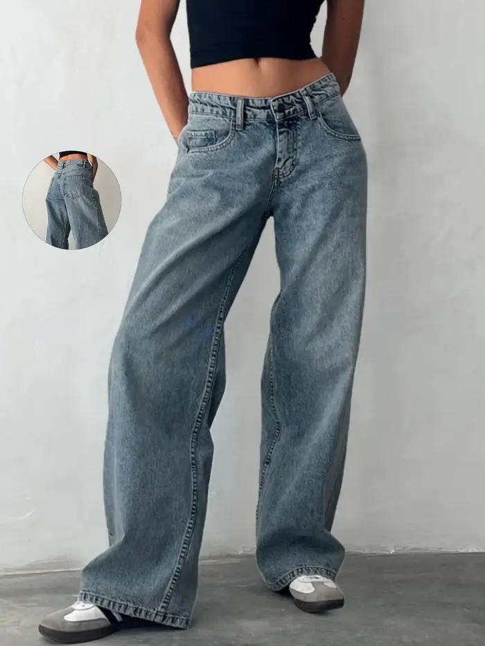 Jeans baggy Y2K pour femmes