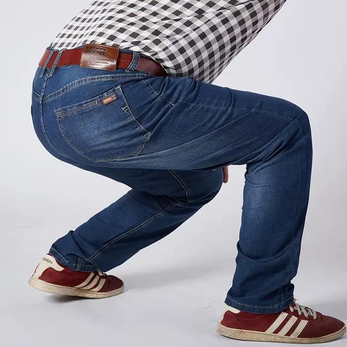 Jean élastique bleu pour homme