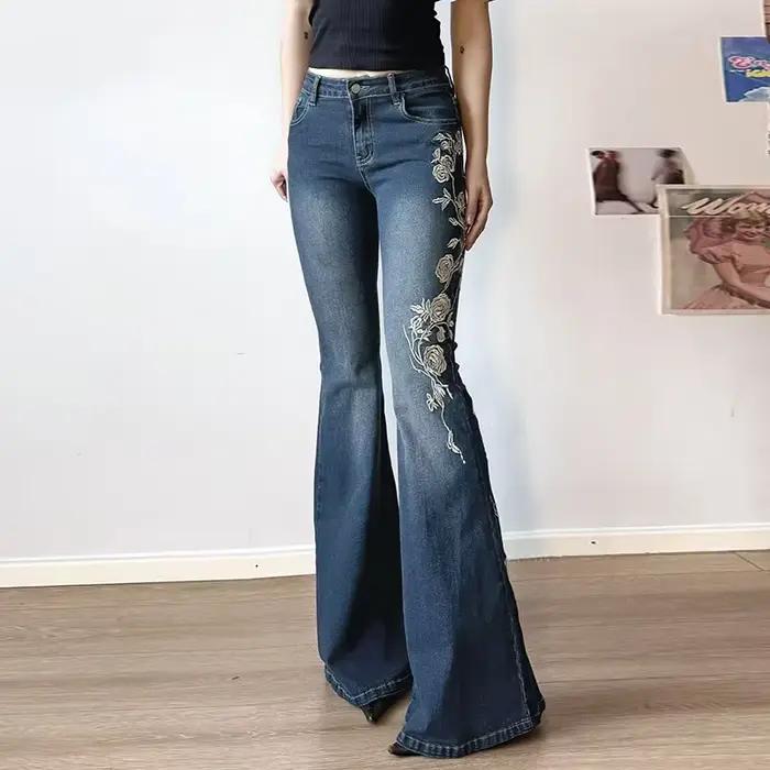 Jean Baggy rétro Y2k pour femmes