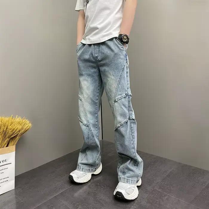 Pantalon ample coréen Haren à jambe droite