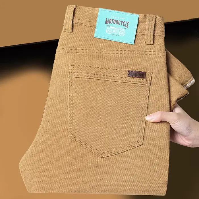 Jean slim marron pour homme