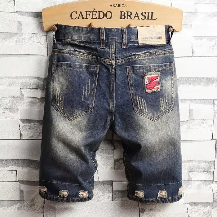 Shorts en jean déchirés pour hommes