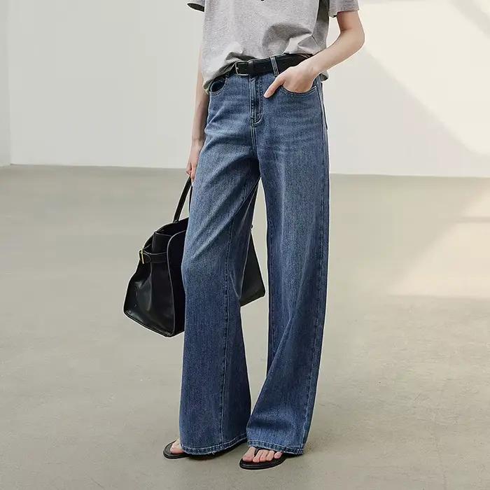 TOYOUTH femmes Denim Jean 2025 printemps nouveau pantalon Long 8528037