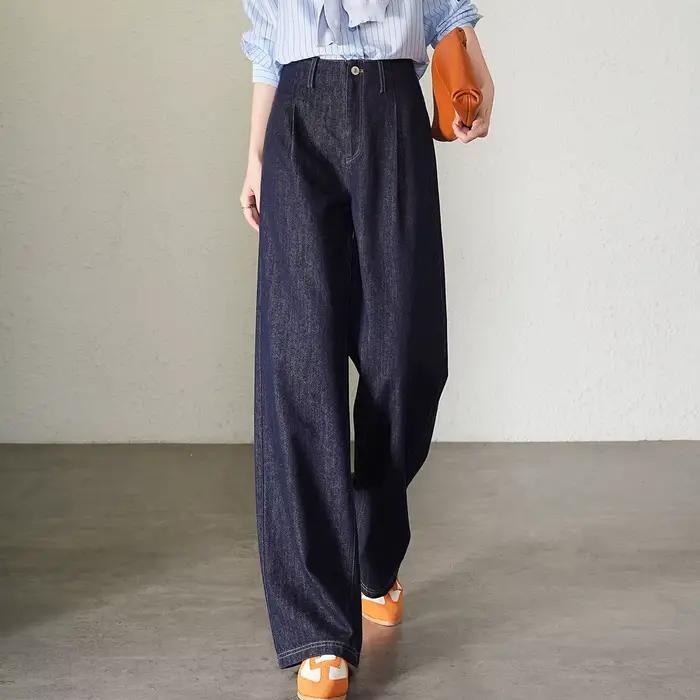 LOUIS YAO 2025 printemps automne hiver trajet jean avec taille libre tête conception longue