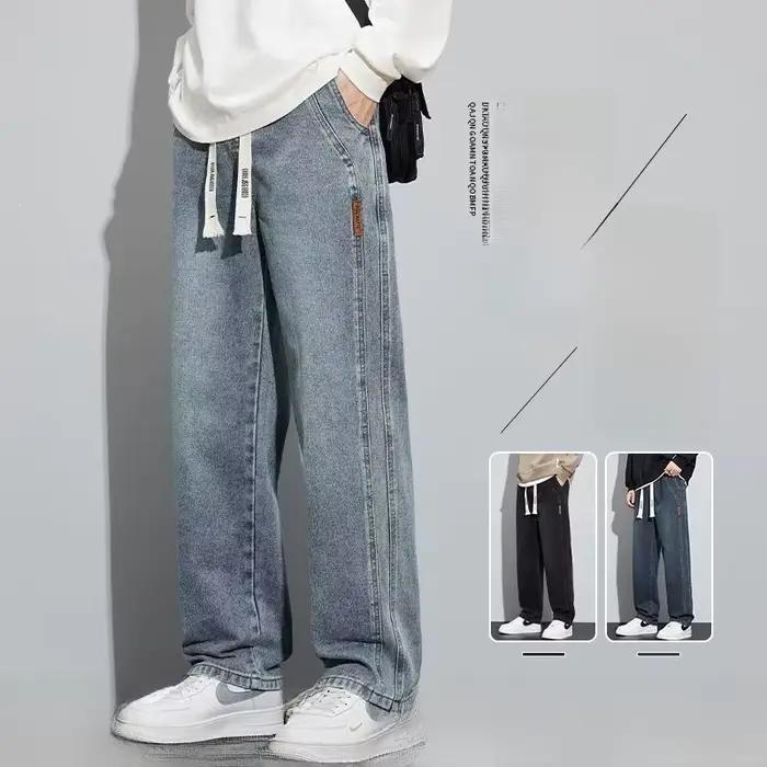 Jean tendance pour homme coupe droite