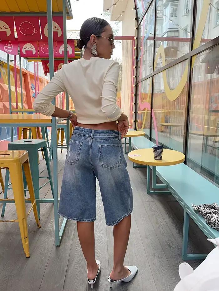 Bornladies – Nouveaux shorts en jean déchirés et tendance pour femme 2026