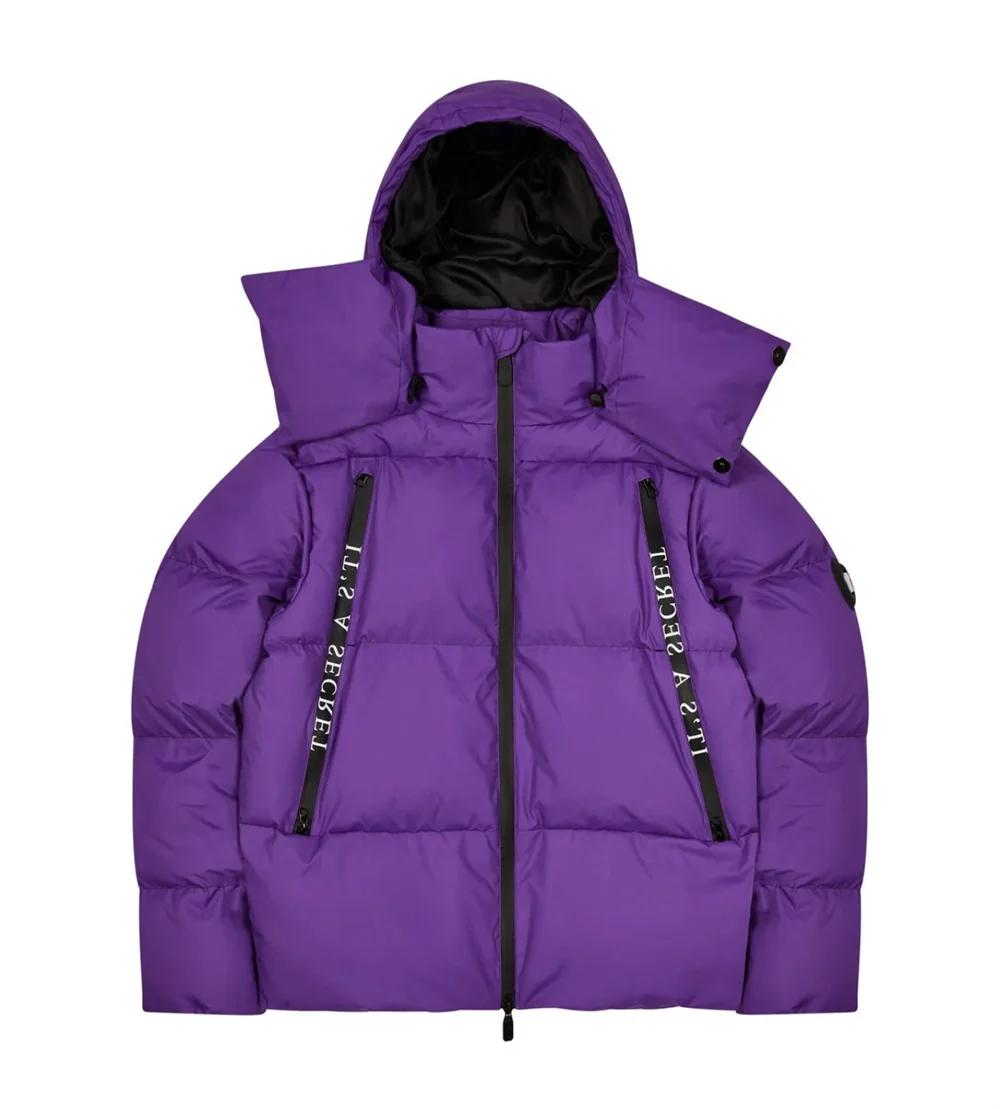 Veste longue rembourrée à capuche pour hommes et femmes, Streetwear, poches de couleur unie, fermetu