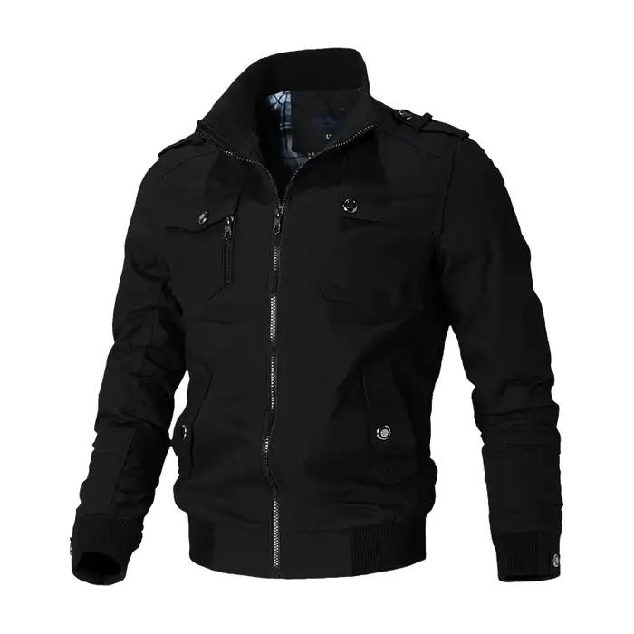Blouson aviateur militaire mince pour hommes, manteau coupe-vent décontracté, vêtements d'extérieur