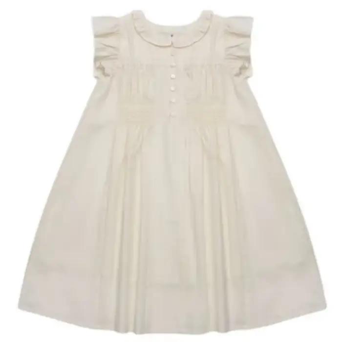 Nouvelle Robe d'été 2026 pour Filles LOU à Manches Courtes Imprimée Effet Délavé