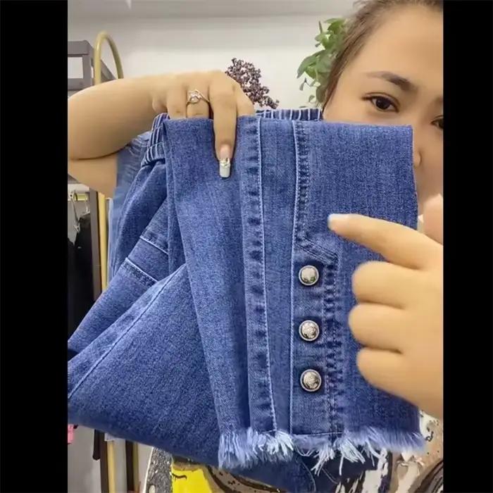 Nouvelle Collection Printemps-Été 2026 : Jean Coréen Femme Taille Haute Slim, Pantalon Harem Décontr