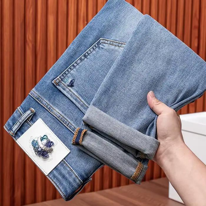 Jean Conique Haut de Gamme pour Homme, observateur, Luxe et Simplicité, Polyvalent, Décontracté, à l