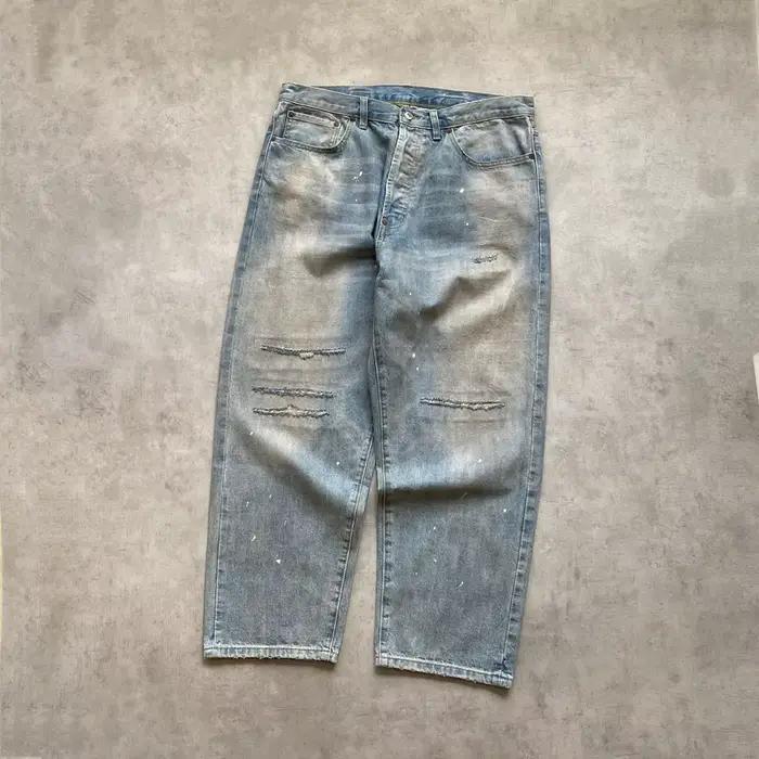 A.PRESSE No.37 Jean en denim large délavé 25SS
