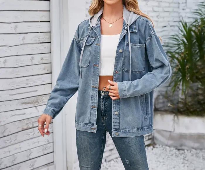 Veste en jean délavé Vintage, nouveau Style automne/hiver 2025