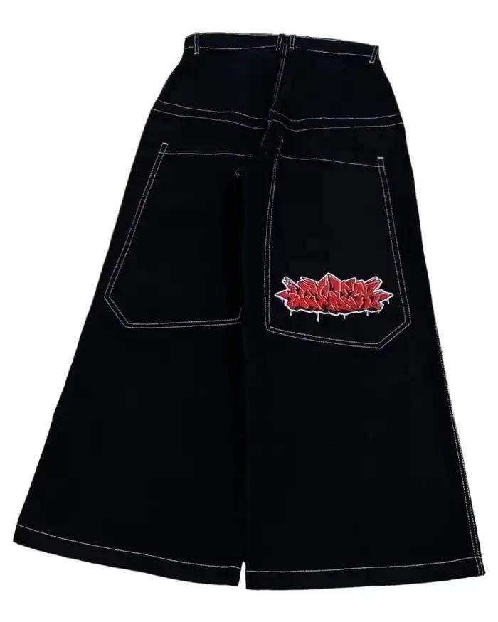 Y2K – jean ample à motif rétro brodé pour hommes, haute qualité, Hip Hop, mode américaine, vêtements