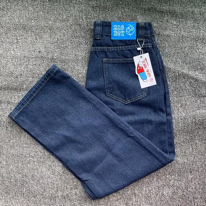 Y2K broderie Baggy garçon jean femmes Streetwear gothique dessin animé bleu jean droit rétro Punk Ro