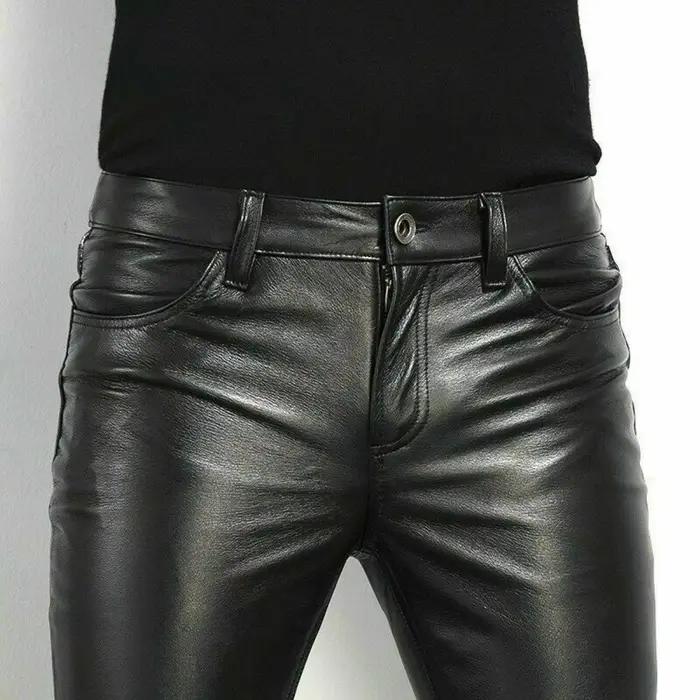 Pantalon en cuir PU pour hommes, Style Rock, pantalon de danse pour boîte de nuit, Faux cuir, coupe