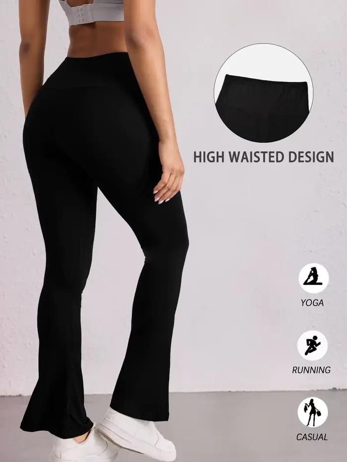 Pantalon évasé Super doux pour femmes, taille haute, contrôle du ventre, Leggings de Yoga, bas de cl