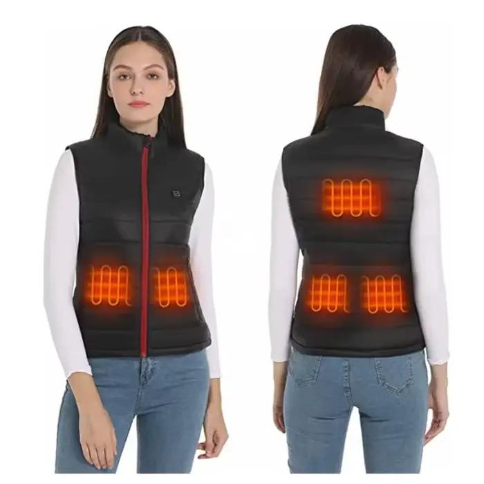 Femmes 9 Zones gilet chauffant vestes chauffantes électriques femmes vêtements de sport manteau chau