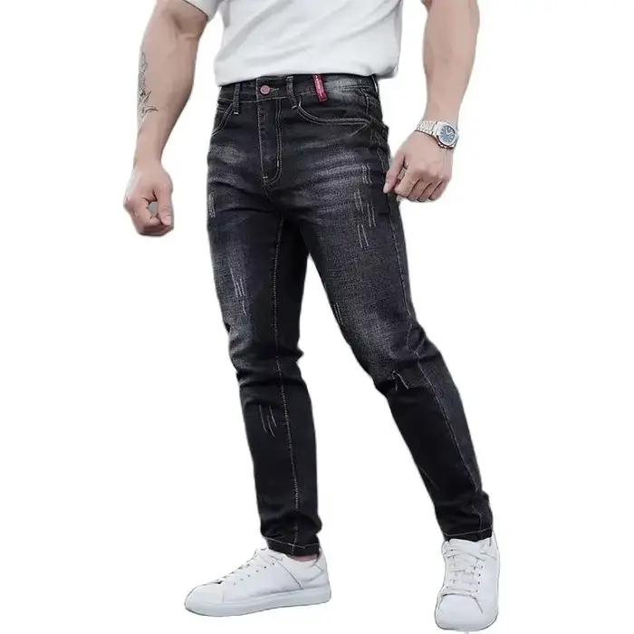 2025 hommes mince décontracté rue classique jean maigre crayon jean Trendyy Style extensible confort