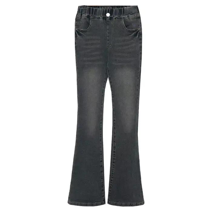 Jean Bootcut à la mode pour filles, pantalon évasé en Denim Vintage pour enfants, pantalon Slim pour