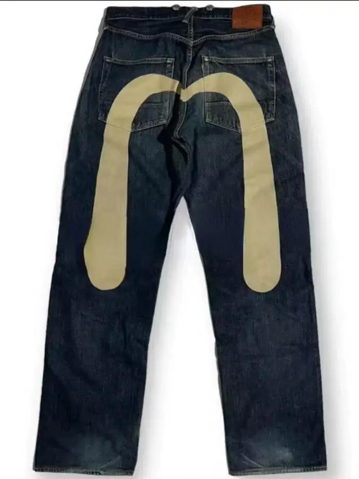 Jean hip-hop européen et américain pour hommes et femmes, imprimé quatre saisons, pantalon tendance