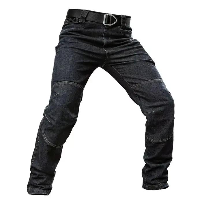 Pantalon en jean pour hommes automne militaire droit Denim tactique pantalon Long Stretch ville sécu